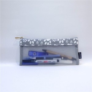 Ny pennaväska med dragkedja i nylon med kreativa enkla söta pennfodral